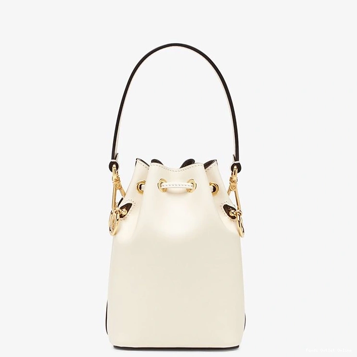 Cheap Tresor Leather ROMA White Mini Fendi In Bucket Calf Mon Bag Logo 0722